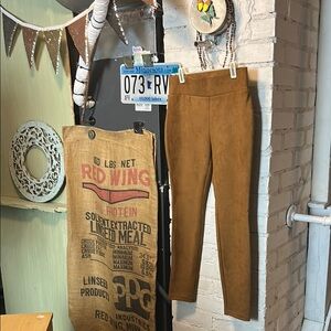 LOFT Outlet Suede-Like Fitted Pants/Leggings in Women’s Size Small Petite